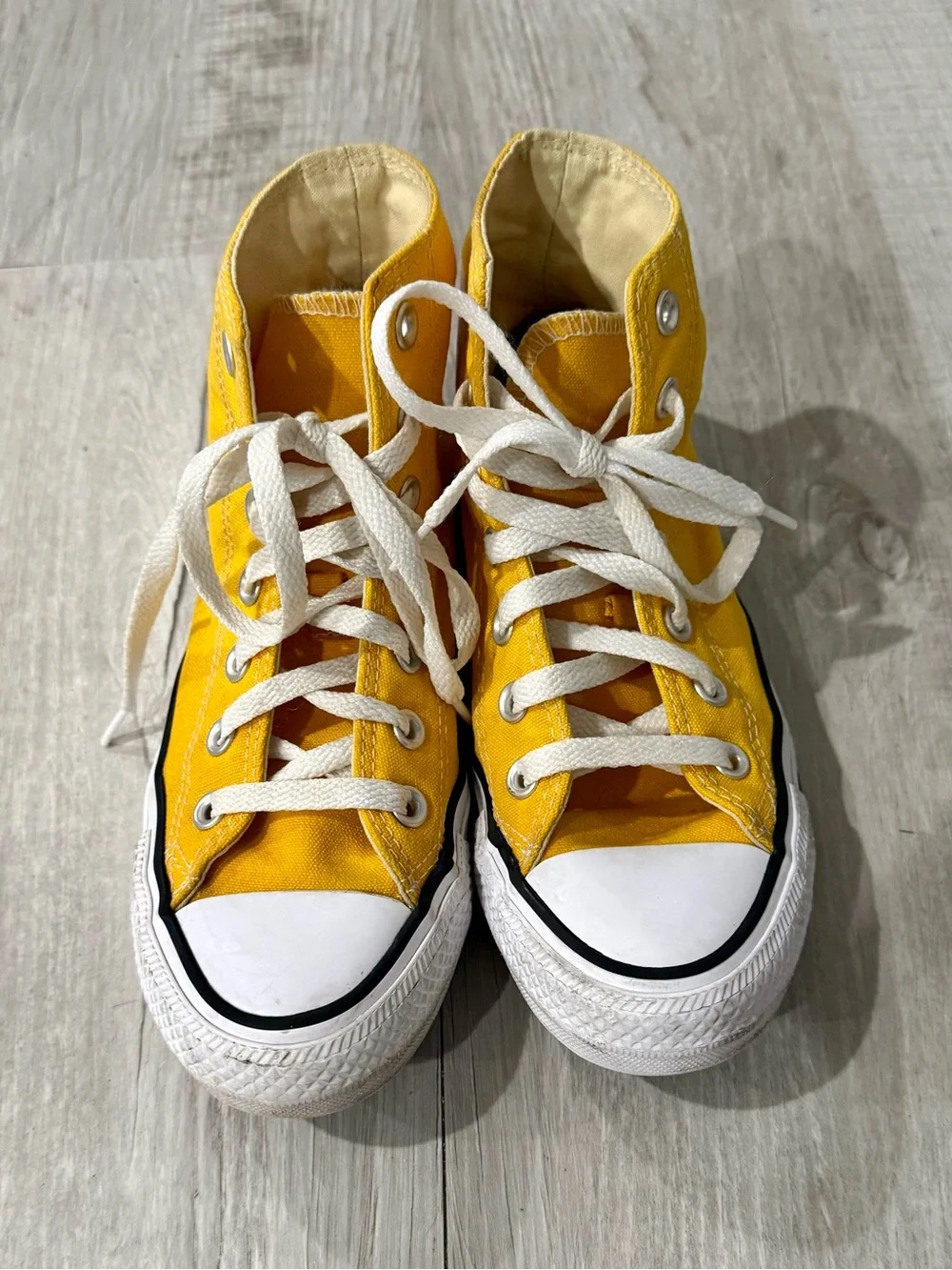 Converse Unisex Yellow High Top Chuck Taylor Sneakers